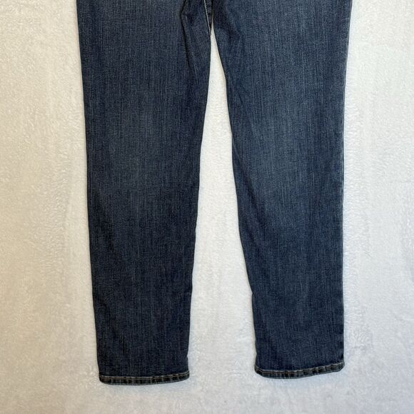 Liz Claiborne Girlfriend Jeans Straight Leg Mid Rise Women Size 4 Blue Denim - Picture 8 of 14